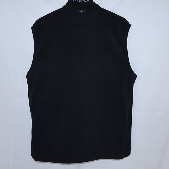 Colombia Black Vest Size Large Men's Three Front Pockets Zip Front - Picture 9 of 16